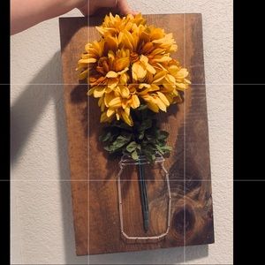 Rustic 3D wall art 19x12 flowers interchangeable for season